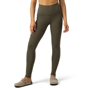 Luxe nouveau Polyester Spandex solide respirant élégant confortable tenue décontracté facile d'entretien femmes Fitness taille haute Durable - Product Image 1