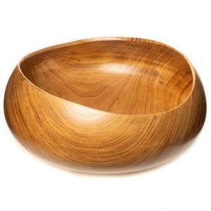 Ensemble de bols à salade légers en bois biologique écologique, cuillères en bois durables, personnalisables pour les cadeaux de fête, artisanat - Product Image 4