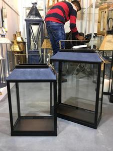 Linterna de vela de metal de madera de Navidad con acabado de níquel Decoración del Hogar disponible en todos los tamaños Hecho de madera Acero inoxidable - Product Image 3