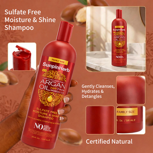 Champú de Aceite de Argán Natural Certificado por Creme of Nature, Sin Sulfatos, para el Cuidado Hidratante del Cabello Natural - Product Image 6