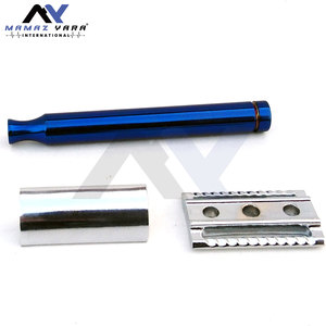 Maquinilla de Afeitar de Doble Filo DE, Cromada, Acabado Pulido, Maquinilla de Afeitar Clásica para Afeitado en Húmedo, Uso en Barbería - Product Image 6