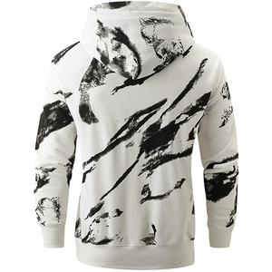 Sudadera con capucha teñida de mezcla de algodón de peso pesado al por mayor para hombre, ropa de invierno, cuello con capucha bordado con logotipo personalizado teñido liso - Product Image 2