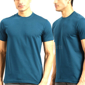 Camisetas Casuales Sólidas de Moda para Hombre, Logotipo Personalizado Impreso, 100% Algodón Transpirable y Ecológico, Manga Corta - Product Image 4