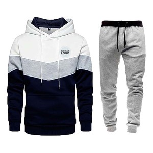Ensemble de survêtement pour homme, imprimé personnalisé, polaire, haut à capuche zippé et pantalon de jogging - Product Image 2