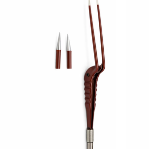 Pinzas Bipolares de Bayoneta Médicas con Puntas Antiadherentes de 23 cm de Longitud, Tamaño de Punta 0.4 mm, 0.7 mm, 1.0 mm, 1.2 mm - Product Image 1