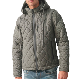Chaqueta acolchada de invierno de primera calidad para hombre, abrigo cálido informal de alta calidad con cremallera resistente al agua transpirable ligero - Product Image 1