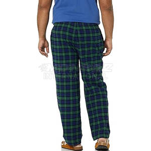 Pantalones de franela de algodón 100% personalizados para hombres, ropa de calle de gran tamaño, informal con patrón recto, cintura media, precio razonable - Product Image 4