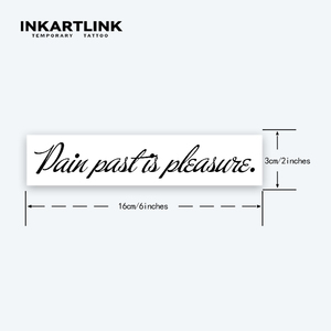 <span class=keywords><strong>Tatuaje</strong></span> Semipermanente al por Mayor con Frase 'El Diablo No Duerme', <span class=keywords><strong>Tinta</strong></span> de Jugo de Gardenia, Resistente al Agua, Duración de 15 Días, Fuente de Máquina de Escribir - Product Image 3