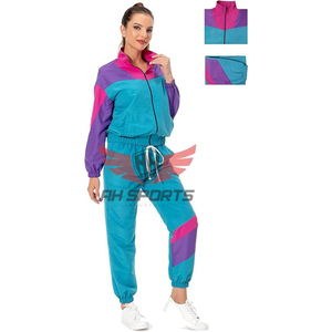 Retro 80s Outfit <b>for</b> Women - Windbreaker Tracksuit, 2-Piece Jacket and Pants, <b>Hip</b> Hop Sportswear, Vintage Casual Style <b>for</b> Women - Product Image 2