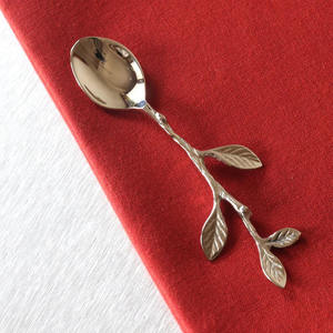 Juego de cubiertos florales para servir, decoración de mesa de acero inoxidable, utensilios de cocina para el hogar, juego de cubiertos para uso en restaurante y boda - Product Image 4