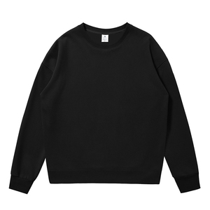 Suéter de Hombre 100% Algodón al por Mayor, de Alta Calidad, con Logotipo Personalizado, Color Sólido, Manga Larga, Tejido Holgado, Ropa de Grupo para Otoño - Product Image 4