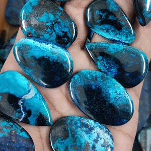 Gema suelta para joyería, lote al por mayor de Shattuckite - Chrysocolla Shattuckite, cabujones de cristal - Product Image 1