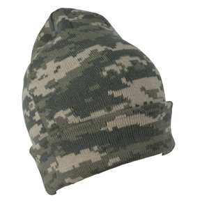 Gorro de punto de camuflaje de invierno con impresión personalizada, gorro y gorros de lana para ciclismo al aire libre - Product Image 3
