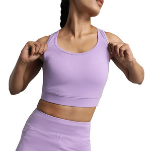New Arrival Women's Sports Bra Set Crop Top High Support Backless Workout Leopard Plus Size Seamless Low MOQ OEM ODM Private - Product Image 3