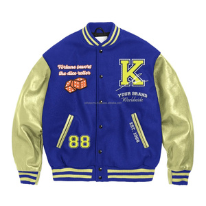 Premium Quality Customized Logo Hooded Canvas Letterman Varsity Jacket with <b>Long</b> Sleeves for Men - Product Image 1