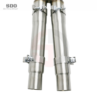 Tuyau d'échappement intermédiaire poli SDO Performance SS304 X-Pipe pour Maserati Levante / Quattroporte GTS 3.8T 2017-2026