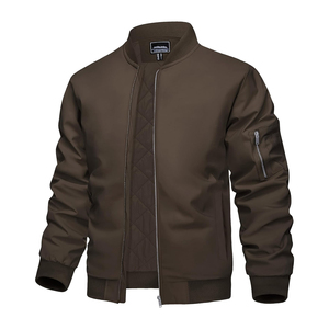 Chaqueta Bomber de Invierno Personalizada para Hombre, de Alta Calidad, Cortavientos, de Manga Larga, Transpirable, con Cierre de Cremallera, Talla Grande, Informal - Product Image 5