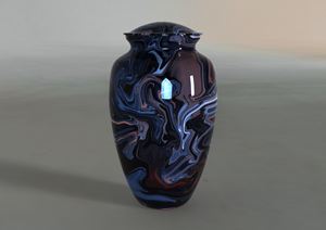 โกศสำหรับผู้ใหญ่อะลูมิเนียมเนื้อหินอ่อนสีทองพร้อมถุงกำมะหยี่ไม่เหมือนใคร - Product Image 4