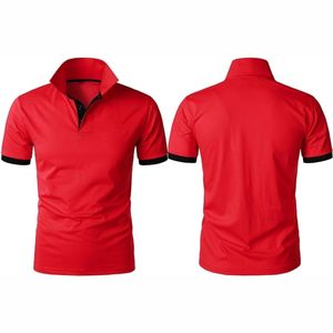 เสื้อโปโลสำหรับผู้ชายผ้าฝ้าย100% ดีไซน์เรียบง่ายแขนสั้นใส่สบายและมีสไตล์สำหรับฤดูร้อน - Product Image 1