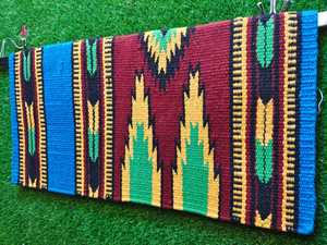 Couverture de selle Western Show Horse Design néo-zélandais Couverture de selle en laine faite à la main Top Tapis de selle en laine Taille - Product Image 5