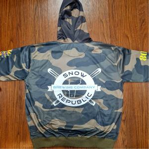 Oversized Custom Heavyweight Jersey Hoodies | Invierno Streetwear Pullover Digital Logo Print para marcas de moda Private Label - Product Image 3