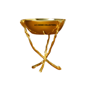 Trois jambes doré fini décoratif populaire loban brûleur d'encens métal coulée madkhan bakhoor brûleur de parfum - Product Image 1