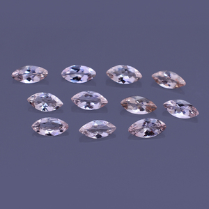Alta calidad 10 Uds 8x4mm corte Marquesa melocotón Natural morganita 5,6 Cts lote piedra preciosa suelta faceta US $156 Iroc ventas - Product Image 1
