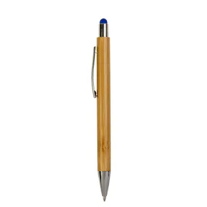 Penna Personalizzata in Bambù con Chiusura a Scatto, Gadget Promozionale per Aziende - Product Image 4