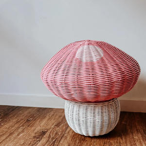 Boho Kids Storage <b>Baskets</b> Mushroom Shape High Quality for Kids Toy - Product Image 2