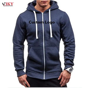 Sweats à capuche zippés 500 g/m² 100 % coton épais avec logo personnalisé, vente en gros, pour hommes - Product Image 2