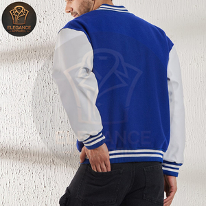 2025 Royal Blue Canvas Varsity Jacket Best Material Comfortable Winter Wear Made-to-Order College Baseball Stand Collar-Jacket - Product Image 4