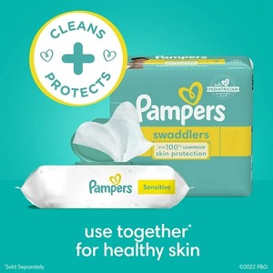 Pampers ผ้าเช็ดทําความสะอาดเด็กที่ละเอียดอ่อน 12X แพ็คพลิกด้านบน 1008 ผ้าเช็ดทําความสะอาด - Product Image 2