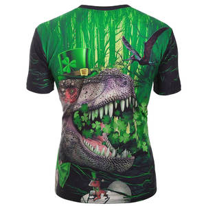 เสื้อยืดกีฬาระบายอากาศของผู้ชายสีทึบผ้าโพลีเอสเตอร์/ ผ้าฝ้ายผ้าซับลิเมชันสวมใส่สบาย - Product Image 5