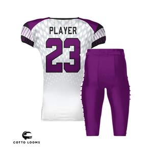 Maillot de football américain personnalisé de haute qualité et vêtements d'équipe d'usine uniformes en polyester extensible respirant - Product Image 2