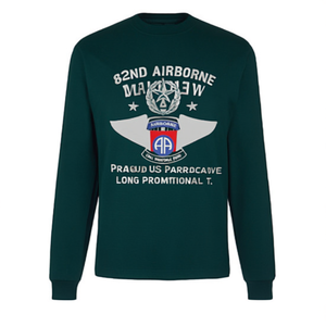 T-shirt promozionale a maniche lunghe per paracadutisti americani della 82a Divisione Aerotrasportata All American Proud US - Product Image 2