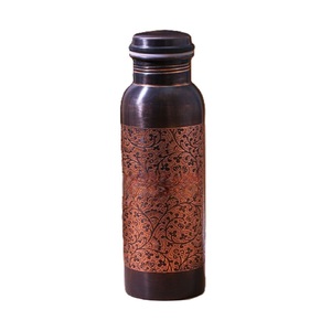 Top Selling Eco-Friendly Ayurvedic Copper <b>Water</b> <b>Bottle</b> Leak Proof Enamel Design for <b>Sports</b> and Daily Drinking - Product Image 6
