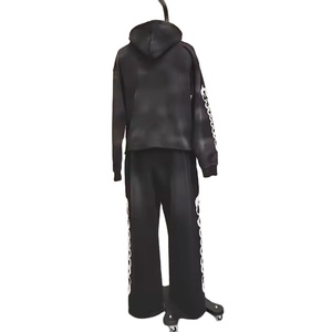 ชุดวอร์มกางเกงวอร์มกางเกงผ้าฟลีซทรงหลวมสำหรับผู้ชายชุดวอร์ม500GSM กางเกงทรงหลวมพิมพ์ลายไซส์ใหญ่พิเศษออกแบบได้ตามต้องการ - Product Image 2