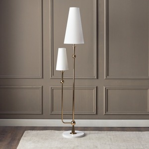 Modern Luxury Living Room Home Decor Elegant <b>Mushroom</b> Shape White Fabric Floor Lamp Stylish Golden Stand LED for Home Office Use - Product Image 6