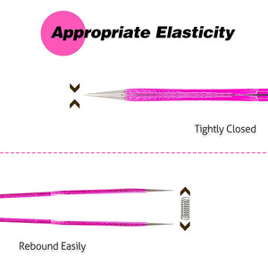 แหนบถอนขนคิ้วคุณภาพสูง ทำจากสแตนเลส อุปกรณ์แต่งหน้า แหนบถอนขนคิ้วความแม่นยำสูง สำหรับถอนขนบนใบหน้า ผู้ชาย - Product Image 6