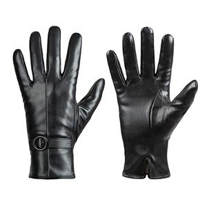 Gants en cuir décontractés pour hommes, best-sellers, vintage, avec grip pour la conduite, chauds pour l'hiver, en cuir véritable - Product Image 1