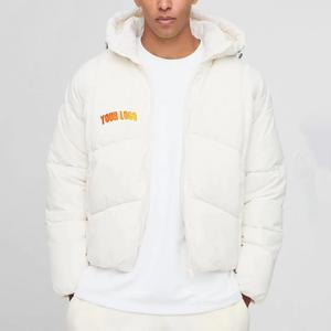 Veste d'hiver matelassée pour homme de haute qualité, respirante, coupe-vent, logo frontal, polyester/coton, décontractée - Product Image 5