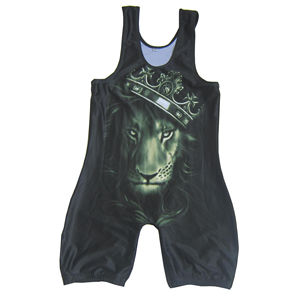 เสื้อกล้ามนักมวยปล้ำของผู้ชายสีดำชุดเครื่องแบบทีมที่มีการระเหิดแบบกำหนดเอง - Product Image 5