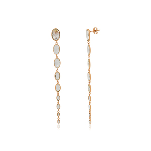 Natural gemstone <b>earrings</b> 925 <b>sterling</b> <b>silver</b> smoky quartz stone <b>drop</b> bezel set <b>earring</b> for women - Product Image 6