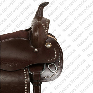 Sillín occidental con logotipo personalizado, top de moda hecho de cuero genuino con bajo MOQ, servicio OEM - Product Image 3