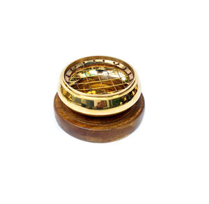 <b>Black</b> Metal Brass Loban Bakhoor Burner Incense Resin Charcoal With Lid <b>Gold</b> Design Carving Dhoop Dani <b>Lamp</b> - Product Image 2