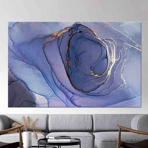 Obra de arte abstracta impresa en lienzo: decoración moderna de pared con efecto mármol, lienzo estirado - Product Image 1