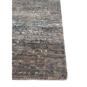 Tapis en laine noué à la main Uvenuti AKWL-13025(CM-01) gris et noir à motif abstrait pour la décoration de la maison, du salon et du couloir - Product Image 4