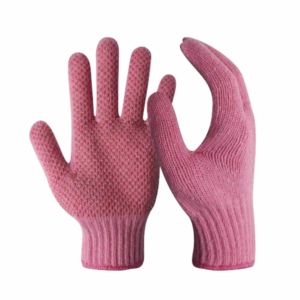 Guantes de tela de algodón con puntos de PVC reforzado, personalizables, duraderos, a prueba de espinas, protección de manos de alta calidad, guantes de seguridad para construcción - Product Image 1