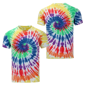 Camisetas Tie Dye de Alta Calidad para Hombre 2024, Tallas Grandes, Secado Rápido, Transpirables, Cuello Redondo, Corte Regular, Casual, OEM - Product Image 6