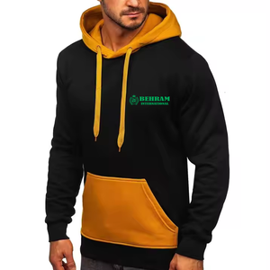 Sweat à capuche vierge en nylon/coton, molleton/french terry, coupe classique, pour homme, épais, séchage rapide, respirant, hiver - Product Image 2
